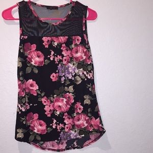 Sheer Floral Top